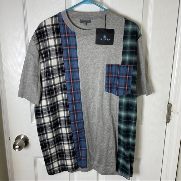 Lanvin Other - Lanvin Gray Patchwork T-Shirt